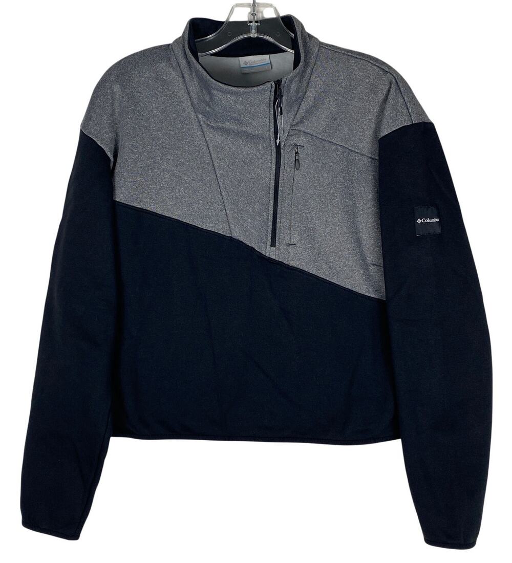 Columbia Lodge Hybrid Zip Sweater Pullover Womens L Color Block Outdoors Sporty